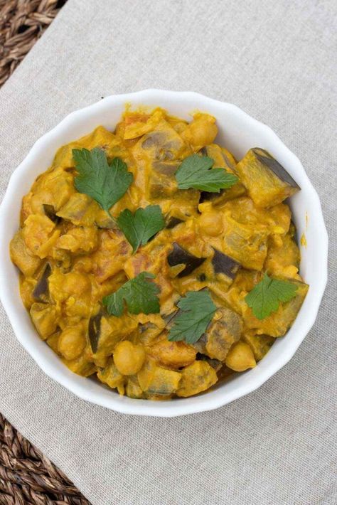 Aubergine Curry, A Table, Coco, Salt, Healthy Recipes, Ethnic Recipes