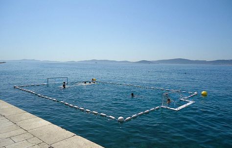 Water Polo Zadar Croatia, Water Polo, Zadar, Ocean Beach, Croatia, Swimming Pools, Around The Worlds, Swimming, Lake