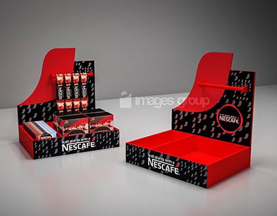 Counter Display Stand, Counter Display Ideas, Counter Display Design, Display Perfume, Counter Top Display, Show Booth Design, Coffee Display, Cardboard Display Stand, Shelf Box