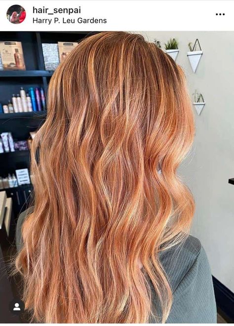 red balayage Light Copper With Blonde Highlights, Red Balayage Hair, Light Strawberry Blonde, Copper Balayage, Red Balayage, Red Blonde Hair, Strawberry Blonde Hair Color, Ginger Hair Color, Red To Blonde