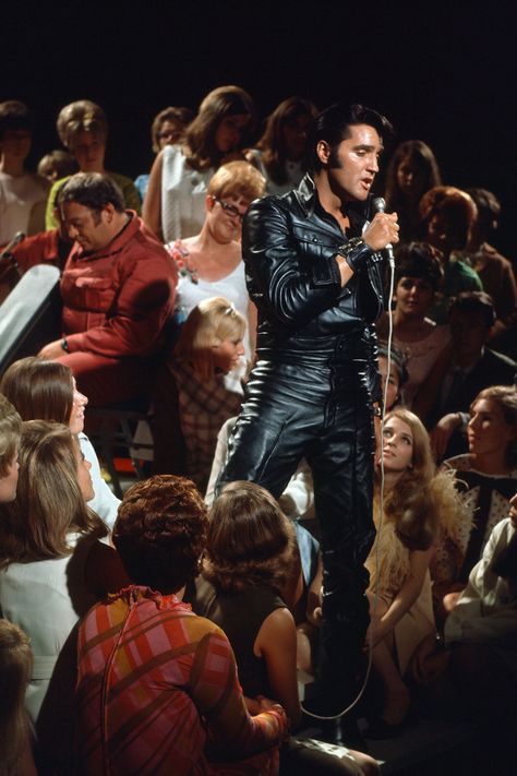 Elvis 68 Comeback Special, Elvis Presley Concerts, Black Leather Outfit, Elvis Impersonator, Vogue British, Gossip Girls, Elvis Presley Pictures, Ali Larter, Gene Kelly