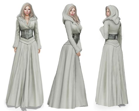 https://flic.kr/p/yFo1tr | Free!!! My Facebook Page Followers September Gift! Meli Imako Full Perm Mesh Stahma Hooded Gown With Hair | marketplace.secondlife.com/p/Free-My-Facebook-Followers-S...? Perm Female, Hooded Gown, September Gift, Sims 4 Decades Challenge, Sims Medieval, Sims 4 Cas Mods, Sims Packs, Pelo Sims, Sims 4 Dresses