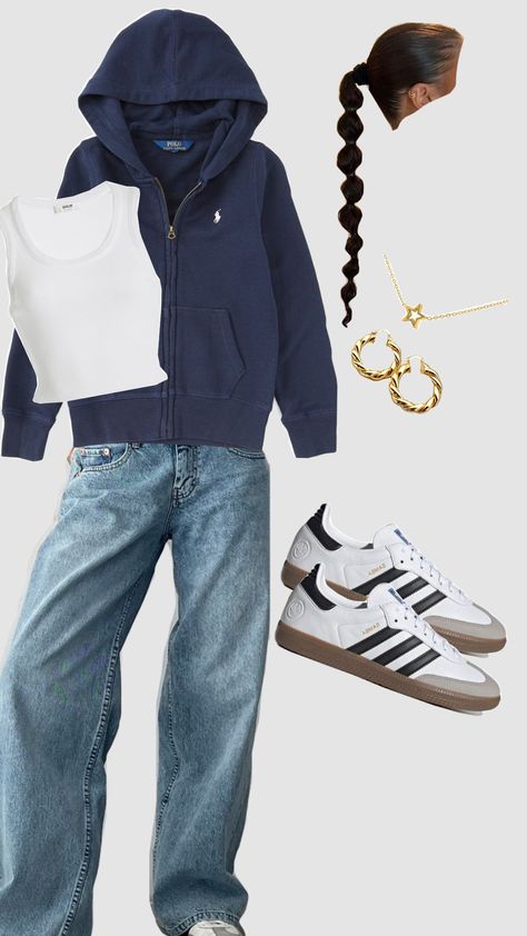 #outfit #outfitinspiration #outfitinpso Adidas Samba Shoes Outfit Ideas, Fits With Adidas Samba, Outfits With Sambas For School, Outfit With Sambas, Outfits With Samba Adidas, How To Style Adidas Samba, Sambas Outfit Woman, Bruno Mars Concert Outfit, Outfits With Sambas