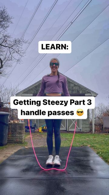 Kathy | Jump Rope Coach on Instagram: "Let’s learn some steezy handle passes! Level 1 and level 2, which one are you going to try? steeze /stēz/ noun - style and ease: smooth, stylish, clean and cool. 🪢: Using my signature beaded rope, perfect for all skill levels. Linked in my bio! #jumprope #skipping #jumpropetricks #cardio #jumpropeislife #jumpropebeginner" Jumping Rope, Long Jump, My Signature, Beaded Rope, Jump Rope, Which One Are You, Cardio, Let It Be, Instagram