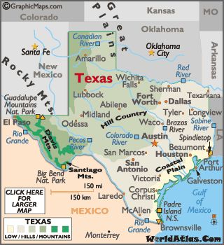 Need a Texas map? :o) Small Business Funding, Texas Panhandle, Republic Of Texas, Guadalupe Mountains, Native Son, Physical Map, North America Map, State Capital, Texas Map