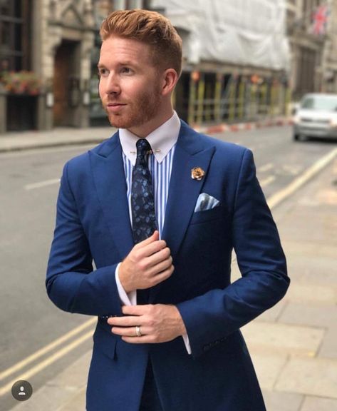 Aleks Musika Boys Prom Outfit Ideas, Men's Tuxedo Styles, Boy Prom Outfit, Prom Outfits For Guys, Ginger Man, Metrosexual Men Fashion, Prom Costume, Redhead Men, Wedding Outfit Men