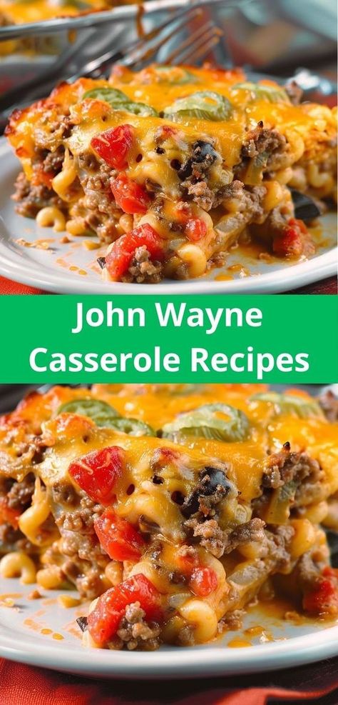 Searching for casserole recipe easy dinner options? Our John Wayne Casserole recipe is perfect for dinner ideas. This dish is a must-try in casserole recipes, blending ground beef with rich flavors for an easy, delicious meal. John Wayne Casserole Recipe, Hamburger Dinners, Tuna Potato, Casseroles Beef, John Wayne Casserole, Easy Goulash, Casserole Beef, Easy Goulash Recipes, Casserole With Ground Beef