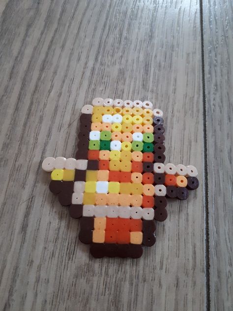 Totem Of Undying, Minecraft Perler Beads, Hamma Beads Ideas, Pixel Beads, Easy Perler Beads Ideas, Hama Beads Minecraft, Perler Bead Templates, Motifs Perler, Beads Ideas