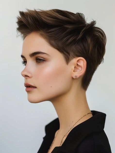 Long Pixie Haircut, Pixie Haircut Ideas, Longer Pixie Haircut, Spring Hair Color, Long Pixie, Short Hair Color, Pixie Hair, Haircut For Thick Hair, Short Wavy