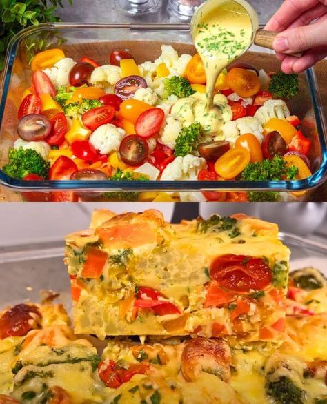 Unveiling a Weekend Favorite: Mouthwatering Cauliflower with Broccoli Recipe Vegetable Bake Recipes, Broccoli Vegetable, Broccoli Dishes, Healthy Broccoli, Broccoli Bake, Veggie Casserole, Broccoli Recipe, Jamie Oliver Recipes, Vegetable Casserole