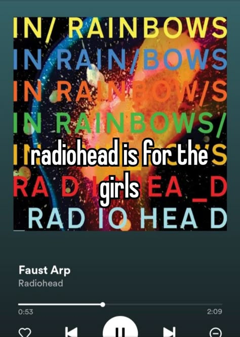 #whisper #whispers #radiohead Radiohead Pfp Aesthetic, Radiohead Whisper, Just Radiohead, Radiohead Songs, Dilly Dallying, Fan Behavior, The Bends, Baba Jaga, Cute Music