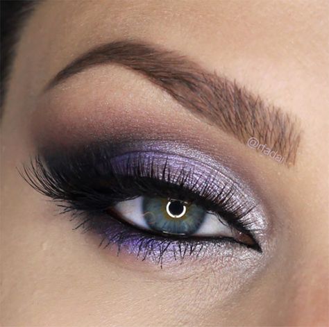 lilac purple smokey eye ~  we ❤ this! moncheribridals.com Lilac Eye Makeup, Maquillage Pin Up, Lila Make-up, Lilac Eye, Pageant Makeup, Purple Smokey Eye, Purple Eye Makeup, Wedding Day Makeup, Purple Makeup