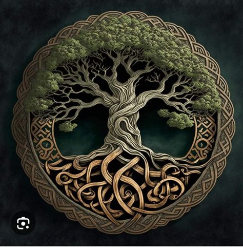 Norse Mythology Yggdrasil, Tree Of Yggdrasil, Yggdrasil Art, Norse Mythology Gods, Nordic Tree Of Life, Norse Tree Of Life, Rave Fans, Yggdrasil Tattoo, Tree Of Life Images