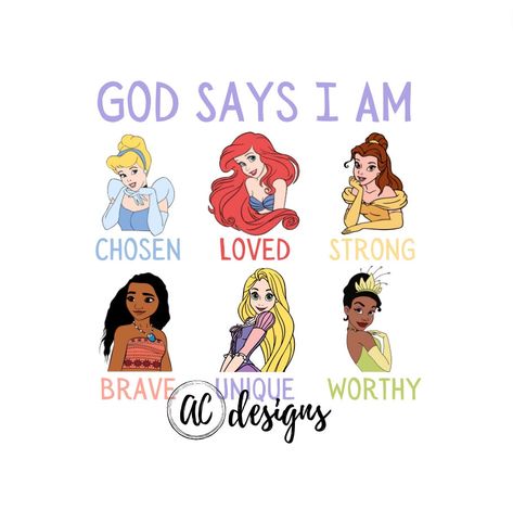 Gods Princess Quotes, God Says I Am For Kids, God Says I Am, Hip Dancing, Princess Of God, I Am Princess, God Reminders, Princess Png, Christian Iphone Wallpaper