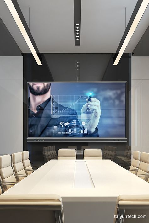 75 inch 4k multi touch smart board interactive whiteboard education and conference Smart Meeting Room, Smart Office Design, Smart Whiteboard, Board Room Design, Meeting Room Design Office, Vr Room, Breakout Space, Meeting Room Design, Mail Room