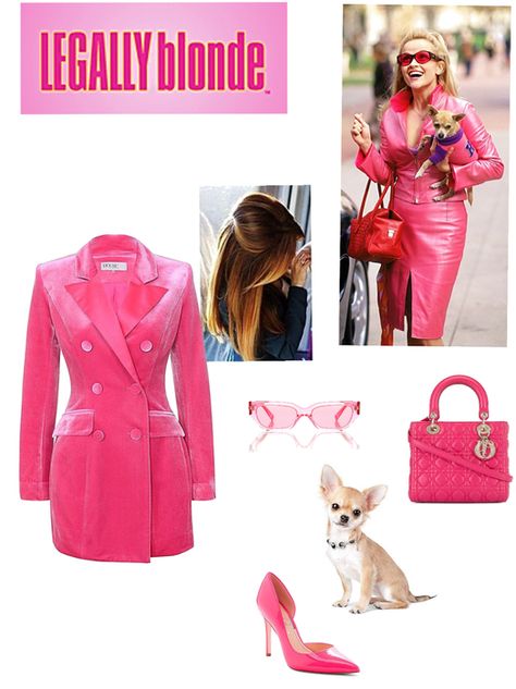 Legally Blonde Costume, Jessica Simpson Heels, Elle Woods, Legally Blonde, Pink Heels, Outfit Maker, Outfit Shoplook, Costume Outfits, Lady Dior Bag