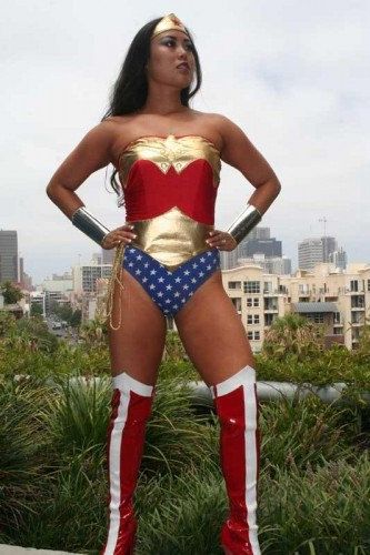 Wonder Woman Costume No Cape, No Boots Woman Costume Diy, Wonder Woman Costume Diy, Jessica Rabbit Costume, Dc Comics Women, Dc Comics Cosplay, Wonder Woman Cosplay, Woman Costume, Holloween Costume, Wonder Woman Costume