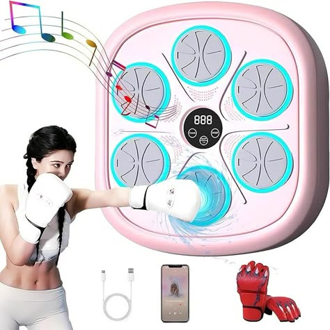 Amazon.com : ENDBAG 2024 Music Boxing Machine Pink Music Boxing Machine with Gloves, Wall Mounted Smart Music Boxing Machine Pink, Music Boxing Pink Workout Boxing Punching Machine for Home, Indoor and Gym : Sports & Outdoors Music Boxing Machine, Machine Pink, 2024 Music, Workout Boxing, Infinity Hoop, Boxing Machine, Lounge Clothes, Pink Music, Tiny Room