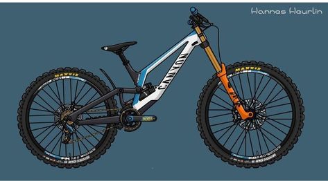 Canyon Mtb, Extreme Mountain Biking, Santa Cruz Bicycles, Canyon Bike, Mountain Bike Art, Bike Drawing, Downhill Mtb, Beautiful Art Paintings, Mtb Bike Mountain