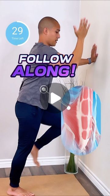 Standing Wall Exercises, Balancing Exercises Stability Strength, Lady Exercise, Ab Fitness, Bird Dog Exercise, Justin Augustin, Wall Exercises, Balance Challenge, Beginner Exercises