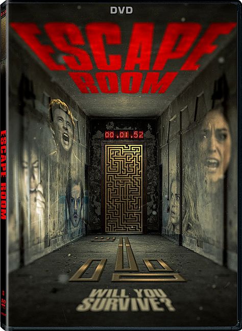 ESCAPE ROOM 3D DVD (LIONSGATE) New Movie Posters, Full Mon, Horror Posters, Foxtrot, Escape Game, Good Movies To Watch, Escape Room, Room Posters, Scary Movies