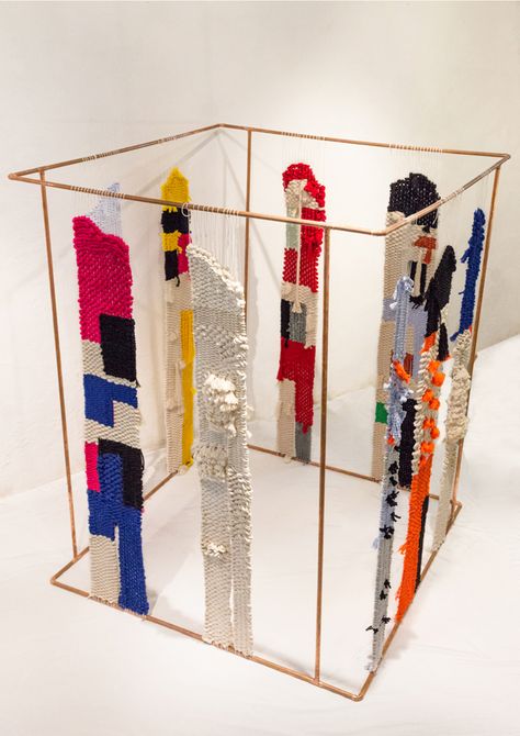 Fiber Sculpture, Weaving Wall Hanging, Textile Museum, Textile Sculpture, Textile Fiber Art, Fibres Textiles, Collaborative Art, Textile Crafts, Weaving Textiles