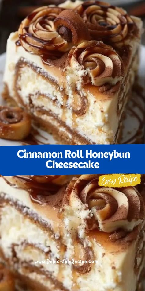 Honeybun Cheesecake Recipe, Honeybun Cheesecake, Cinnamon Roll Crust, Roll Cheesecake, Cinnamon Roll Icing, Cinnamon Roll Cheesecake, Cinnamon Roll Dough, Cheesecake Pudding, Honey Bun