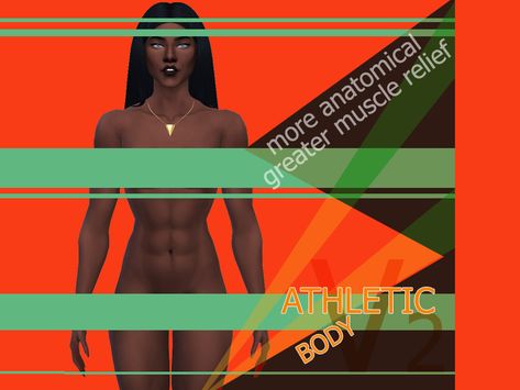 Sims 4 Muscular Body Preset, Sims 4 Muscle Cc, Sims 4 Muscle, Female Muscle Growth, Cc Makeup, Sims 4 Men Clothing, Sims 4 Cc Makeup, Muscle Relief, Sims Ideas