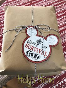 Disney World Survival Kit, Disney Survival Kit For Adults, Disneyland Survival Kit, Disney Care Package Ideas, Disney Travel Agent Gifts For Clients, Disney Trip Gift Ideas, Disney Survival Kit, Disney Gift Basket, Disney Gift Bags