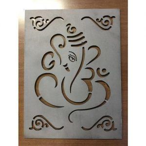 Ganesha Cnc Design, Ganesh Cnc Design Elevation, Stencil Rangoli, Pooja Door, Pooja Unit, Metal Sheet Design, Pooja Door Design, Metal Wall Art Panels, Jaali Design