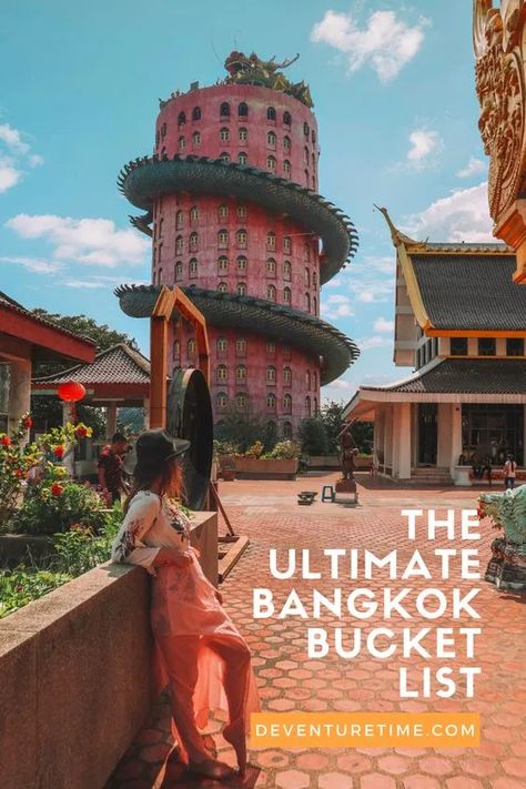 The Ultimate Bangkok Bucket List - deventuretime Thailand Bangkok Floating Market, Bangkok Activities, Bangkok Bucket List, Thailand Floating Market, Floating Market Bangkok, Bangkok Thailand Travel, Thailand Travel Destinations, Khao San Road, Activities For All Ages