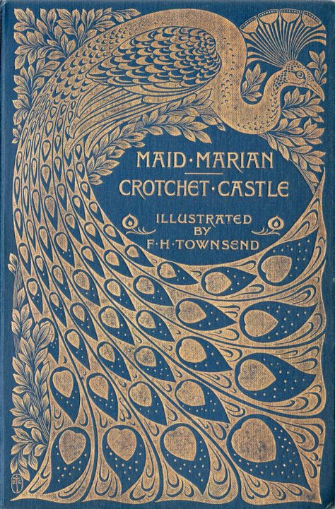 Books and Art Illustration Art Nouveau, Design Art Nouveau, Books Decor, Vintage Book Covers, Beautiful Book Covers, Art Nouveau Design, Peacock Design, Alphonse Mucha, Art Et Illustration