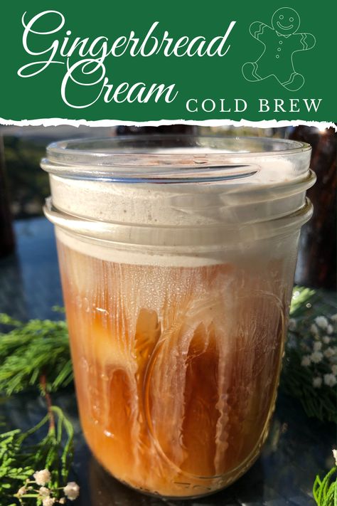 Something Special Is Brewing, Gingerbread Cold Foam, Christmas Dessert Drinks, Barista Recipe, Breakfast Brunch Menu, Cafe Drinks, Gingerbread Spice, Cream Cold Brew, Condensed Coconut Milk