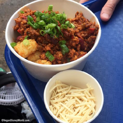 Woody’s Lunch Box – Vegan Disney World Vegan Disney World, Vegan Grilling, Vegan Options, Vegan Foods, Grilled Cheese, Disney Food, Chana Masala, Chili, Disney World