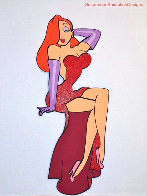 Jessica Rabbit Tattoo, Jessica Rabbit Cartoon, Jessica And Roger Rabbit, Rabbit Colors, Rabbit Drawing, Rabbit Tattoos, Roger Rabbit, Red Sonja, Princesa Disney