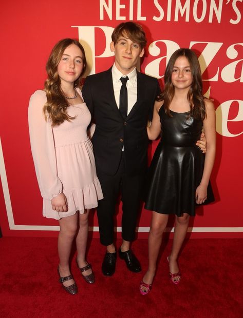 Sarah Jessica Parker and Matthew Broderick’s kids made a rare public appearance Monday night at the opening of the married couples Broadway revival of the play Plaza Suite. Son James Wilkie, 19, and twin daughters Tabitha Hodge and Marion Loretta Elwell, 12 were all on-hand to support their parents, who star together in the latest […] Sarah Jessica Parker Kids, Sarah Jessica Parker And Matthew, Black Frock, Matthew Broderick, Maggie Gyllenhaal, Sarah Jessica, Looking Dapper, Red Carpet Event, Sarah Jessica Parker