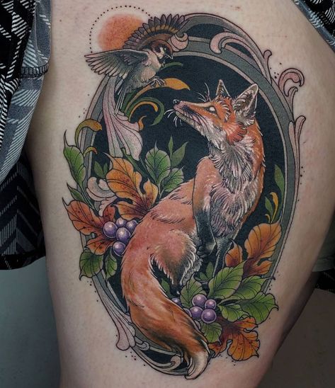 Tattoos 2023, Neotraditional Tattoo, Tattoo Reference, Witch Legs, Amazing Tattoos, Couple Activities, Fox Tattoo, Art Tattoos, Neo Traditional