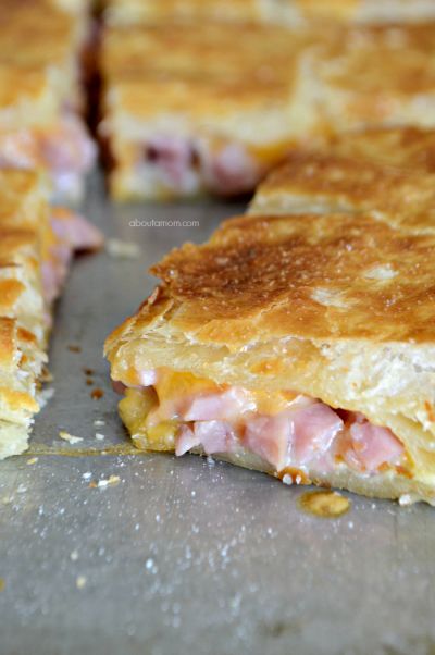 Pickle Onions, Ham And Cheese Puff Pastry, Ham Cheese Puff Pastry, Puff Pastry Recipes Savory, Cheese Puff, Cheese Puff Pastry, Leftover Ham Recipes, Leftover Ham, Puff Pastry Recipes