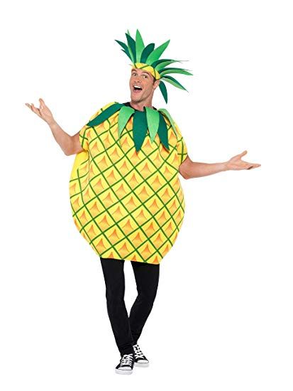 Pineapple Fancy Dress, Fruit Fancy Dress, Funny Fancy Dress, Sports Day Outfit, Pineapple Costume, Yellow Costume, Leaf Crown, Dressup Party, Funny Costumes