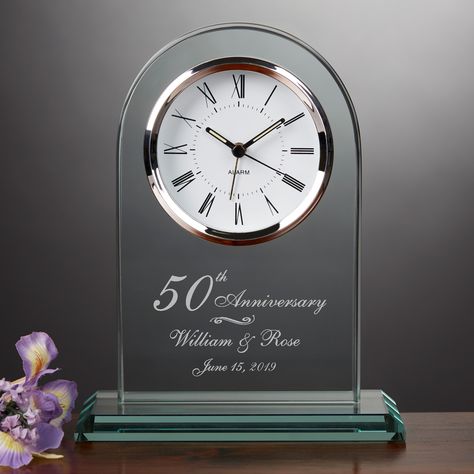 7044 - Everlasting Love Anniversary Clock Anniversary Clock, Personalized Clocks, 50 Wedding Anniversary Gifts, Mother Poems, 50th Anniversary Gifts, Personalized Anniversary Gifts, Engraved Wedding, Love Anniversary, 50th Wedding Anniversary