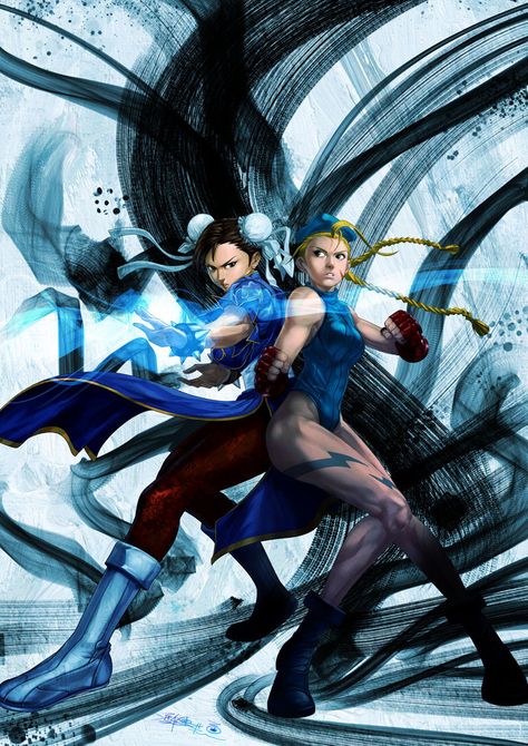 Chun-Li and Cammy •Santa Fung Chun Li And Cammy, Street Fighter Girls, History Of Video Games, Capcom Street Fighter, Cammy Street Fighter, Chun Li Street Fighter, Fighter Girl, Capcom Art, Ultimate Fighter