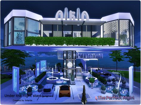 Sims 4 Restaurant, Celebrity Mansions, Ts4 Mods, Sims 5, Night Stars, Casas The Sims 4, Romantic Restaurant, Luxury Restaurant, Jungle Adventure