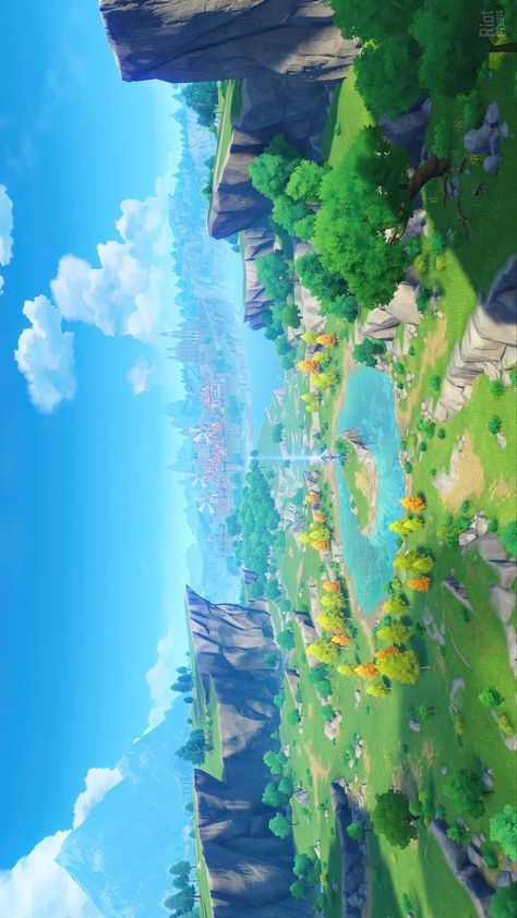 Cloud Wallpaper Aesthetic, Wallpaper Scenery, Wallpapers Anime, Computer Wallpaper Desktop Wallpapers, Wallpaper Girly, Rpg Map, Desktop Wallpaper Art, Scenery Background, Fantasy Art Landscapes