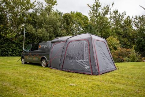 New for 2021, the Tailgate Hub is Vango's first rear attachment awning, ideal for couples or independent travellers with a spirit of adventure. Tailgate Tent, Water Plumbing, Camper Awnings, Tent Awning, Sun Canopy, Mini Camper, Bell Tent, Roof Covering, Roof Light