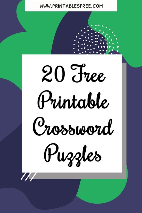 Printable Crossword Puzzles ► Multiple Crosswords ► Crossword Templates, Crosswords for Kids ► Make your Daily Crossword with our Free Crosswords ► The files will be available to download at our website Free Crossword Puzzles For Adults, Large Print Crossword Puzzles Printable, Crossword Puzzles For Adults, Crosswords For Kids, Crossword Puzzles Printable, Crossword Puzzles For Kids, Hard Mazes, Free Printable Crossword Puzzles, Printable Crossword Puzzles