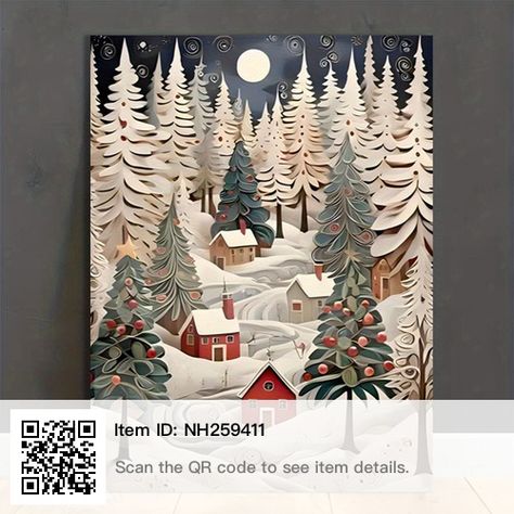 Aesthetic Xmas, Posters Decor, Holiday Room Decor, Christmas Tree Pictures, Holiday Room, Christmas Diamonds, Farmhouse Aesthetic, Kids Painting, Holiday Artwork