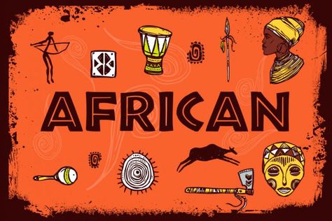 African Typeface, African Font, Tiki Font, Grandma Camp, Tropical Elements, Sign Lettering, Funky Fonts, Caps Font, All Caps Font