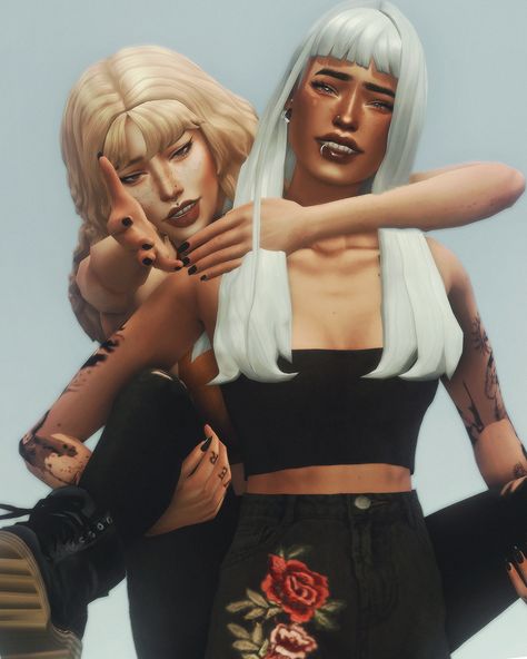 Solsticesims — Gang Gang Posepack Collection Includes 20 Friend... Sims 4 Gallery Poses Friends, Sims 4 Gang Poses, Sims 4 Poses Friends, Sims 4 Gallery Poses, Individual Poses, Pool Lounger, Gang Gang, Friend Poses, Sims 4