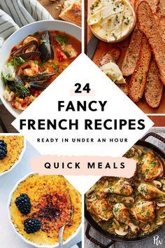 24 Fancy French Recipes You Can Make in Under an Hour French Recipes Dinner, French Recipes Authentic, French Dinner Parties, French Cuisine Recipes, French Cooking Recipes, Easy French Recipes, Diner Recept, French Recipes, God Mad