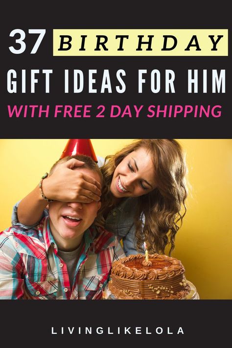 Looking for a last minute birthday gift for boyfriend?! This post has the best gift ideas for men  with FREE 2 day shipping! Just Because Gifts For Him, Cute Gift Ideas For Boyfriend, Gift Ideas For Boyfriend Birthday, First Year Anniversary Gifts For Him, Birthday Gift Ideas For Him, 37 Birthday, Funny Boyfriend Gifts, Unique Gift Guide, 37th Birthday